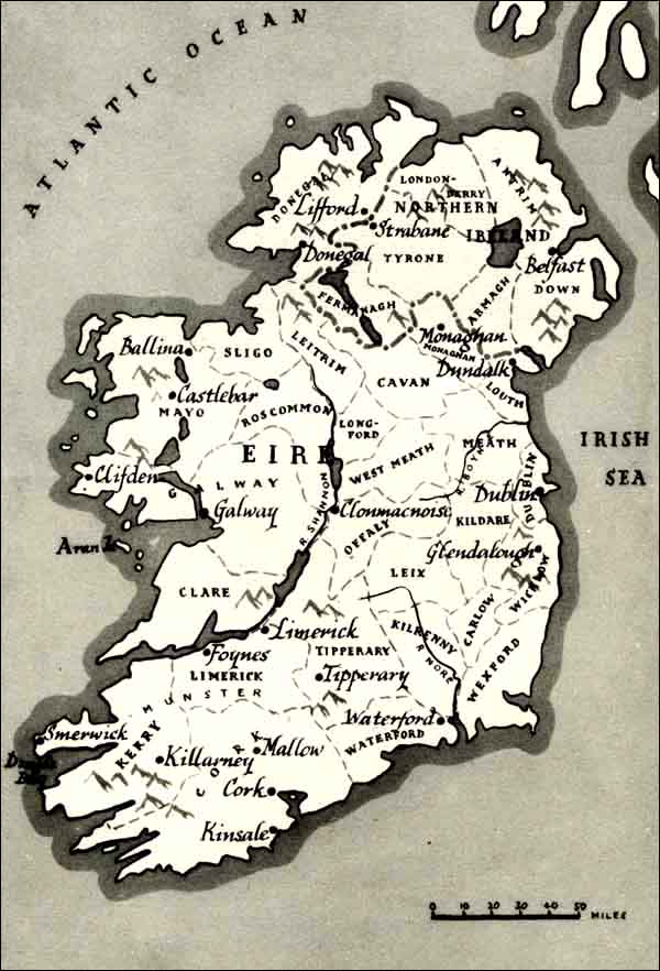 Map of Ireland