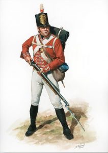 Napoleon in exile on St Helena - guard duty.