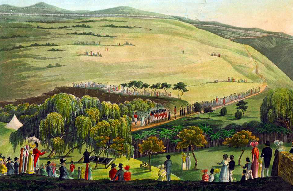 Napoleon on St Helena -His coffin was carried in procession by the grenadiers of the 66th Foot
