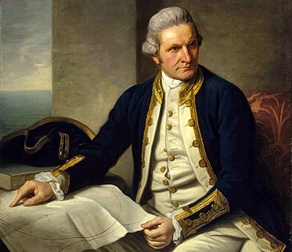Captain James Cook(1728-1779). Nathaniel Dance